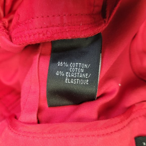 Lafayette 148 Women's Size 0 Pants Red Cuffed - Picture 7 of 7